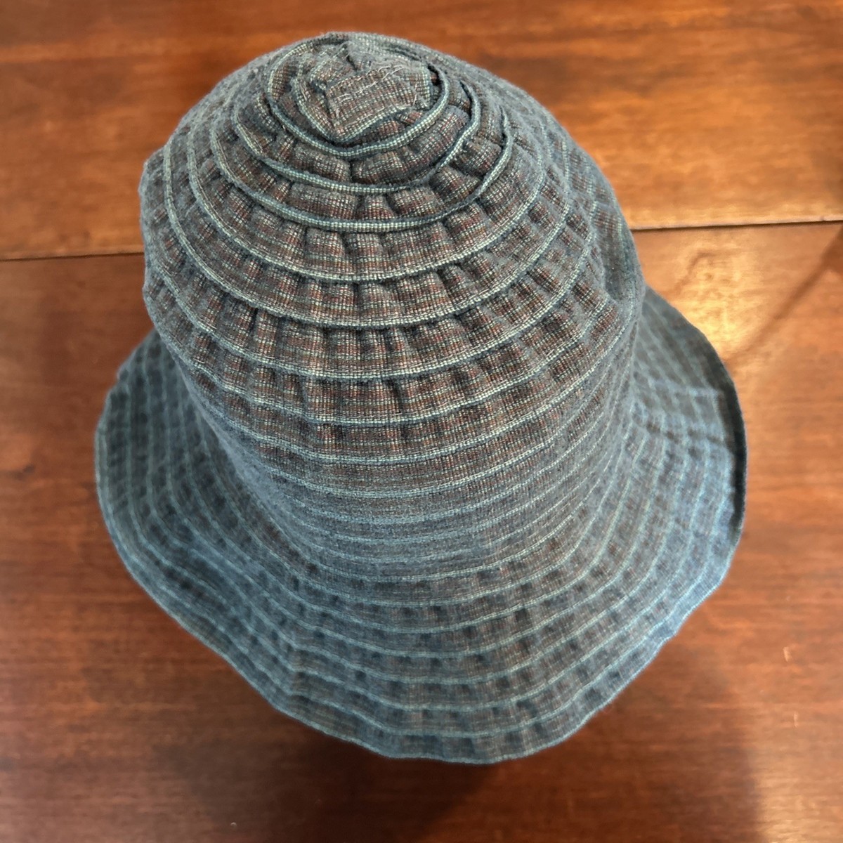 Grevi Firenze Pleated Sun Hat Foldable Womens Made ITALY  display picture 1