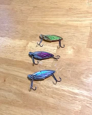 THREE (3) Reef Runner Cicadas 3/8 ounce and assorted Colors-NICE Condition