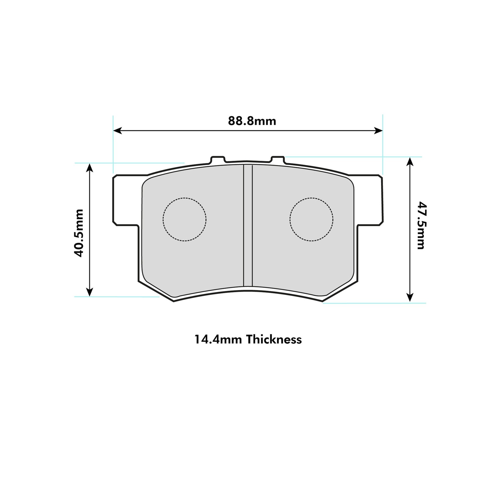 Ferodo DS2500 Rear Brake Pads For Honda Accord Aerodeck 2.0 1995> - FCP956H