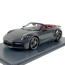 Modellino Auto Schuco 1/18 Porsche 992 Turbo S Cabriolet 2022 Agate Grey