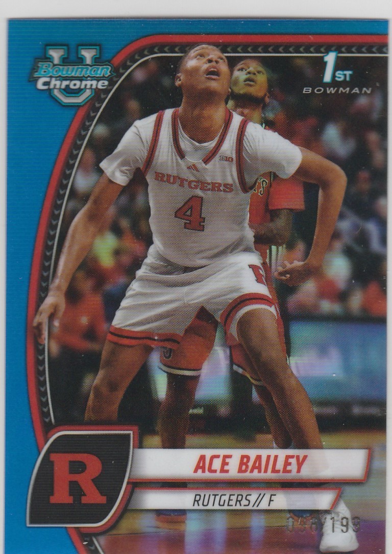 ACE BAILEY 2024-25 Bowman U Chrome 1st Bowman Blue Refractor (098/199) #1