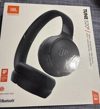 JBL Tune 520bt Wireless On Ear Headphones Black USBC Pure Bass New Built In Mic