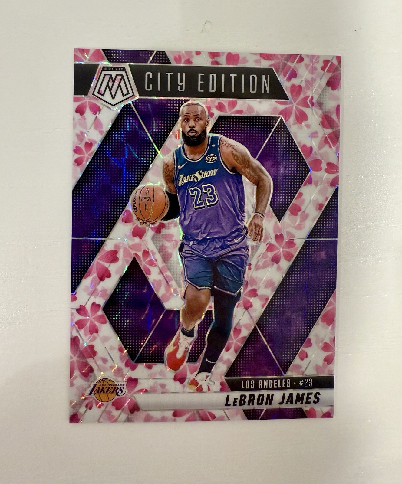 🌸 2024-25 Panini Mosaic City Edition LeBron James Cherry Blossom /20 #286 🌸