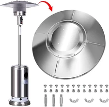 Universal 5-PC Patio Heater Top Dome Reflector Shield Replacement Part 33" Round