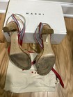 Marni strappy heels Sandals shoes in red blue Leather 38 — photo 5
