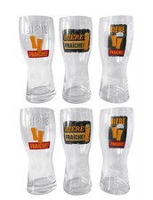Wei&szlig;biergl&auml;ser Set Bierglas Weizenbierglas Bierstange Bierfl&ouml;te Glas 0,5ltr. 6ST