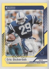 2024 Panini Donruss Yellow Press Proof Eric Dickerson #291 HOF 02v3