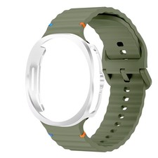 PC Anti Fall Protective Case Silicone Sport Band for Galaxy Watch 8 40/44/46mm