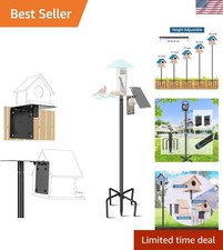 Bird Feeder Pole, 109 Inch Heavy Duty Bird House Pole Kit for Outdoors, with ...