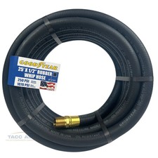 Goodyear 25 X 12 Rubber Air Hose 250 Psi Usa Made 12 Npt Compressor Hose