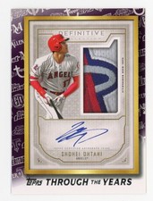 2021 Topps - Topps Through the Years Shohei Ohtani Definitive Patch Auto RP