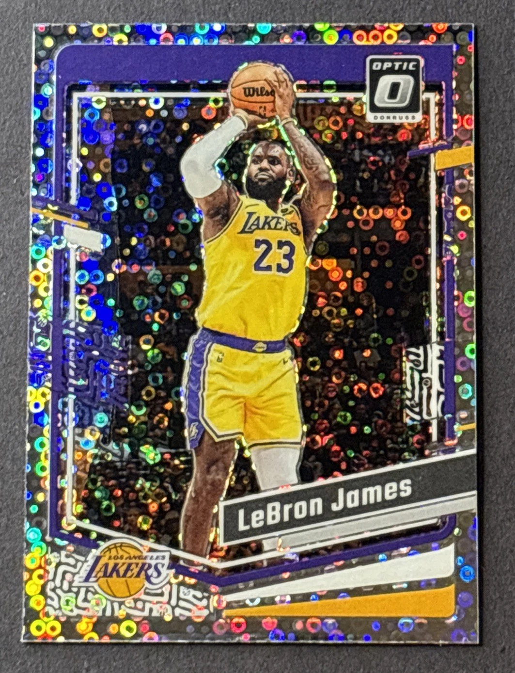 2023-24 Optic Basketball - LeBron James - Fast Break Holo - Card No. 65