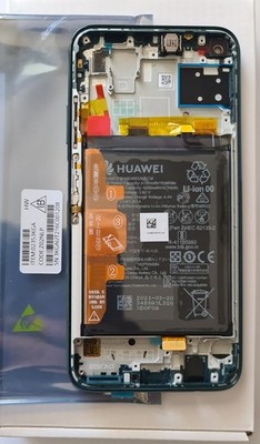 Original Serviceware Huawei P40 Lite (4G) Display + Rahmen +Akku (JNY-L21A) Grün