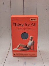 Thinx for All Women's Comfort Brief Leakproof Period Underwear, M/M, Black