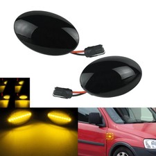 2x LED Seitenblinker Blinker Schwarz Für Opel / Vauxhall Astra F T92 Corsa B S93