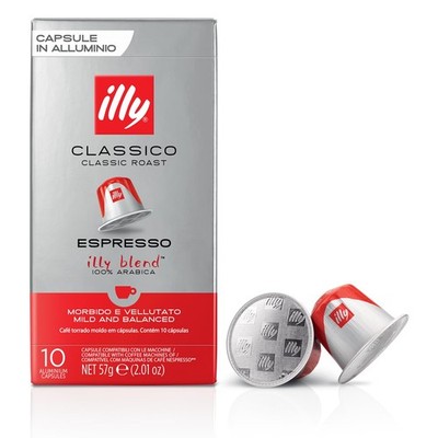 Illy Espresso Compatible Capsules - Single-Serve Coffee 10 Count (Pack of 1) 