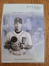 2005 Donruss Studio Proofs Silver /100 Ivan Rodriguez #112 HOF Detroit Tigers