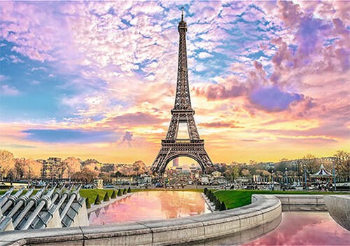 Puzzle (1000 T.) Der Stolze Eiffelturm (Trefl Puzzle) Neu/Ovp-image