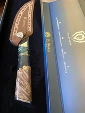 Dalstrong Bull Valhalla Series 6.5” Fillet Knife W Sheath Wood Handle Turquoise