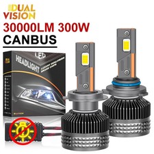H7 LED 30000LM Headlight Canbus H1 H4 H11 9012 High Power 6000K Plug-N-Play Bulb