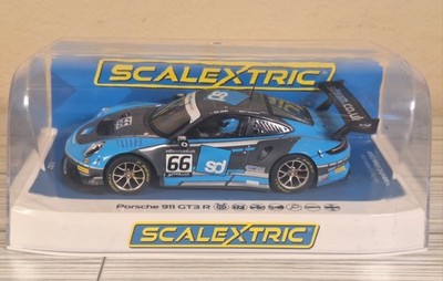 Scalextric ''SD'' Porsche 911 GT3 R DPR W/ Lights 1/32 Scale Slot Car