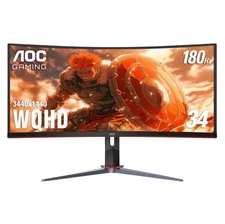AOC CU34G2XP 34" UltraWide Curved Gaming Monitor WQHD (3440x1440) 180Hz HDR400