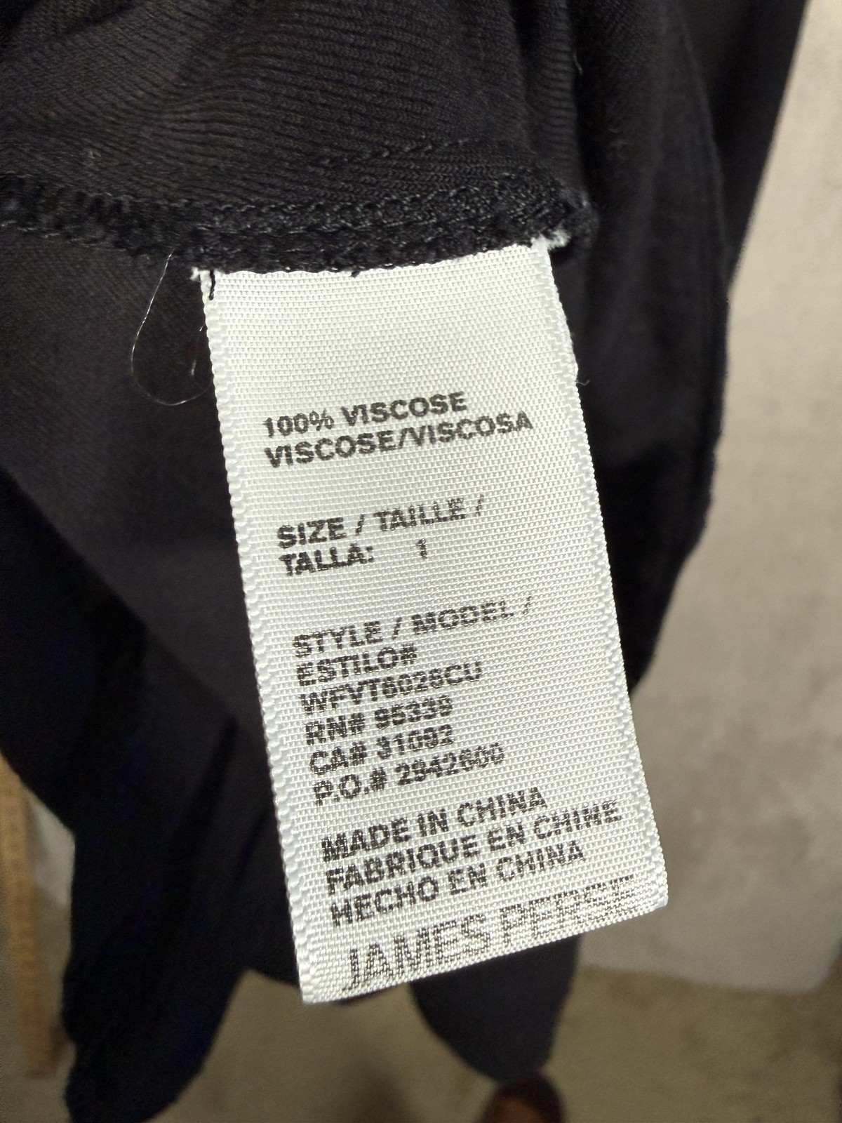 James Perse Dress Womens Small Black Sleeveless A-Line Swing Tank WVTG825CU