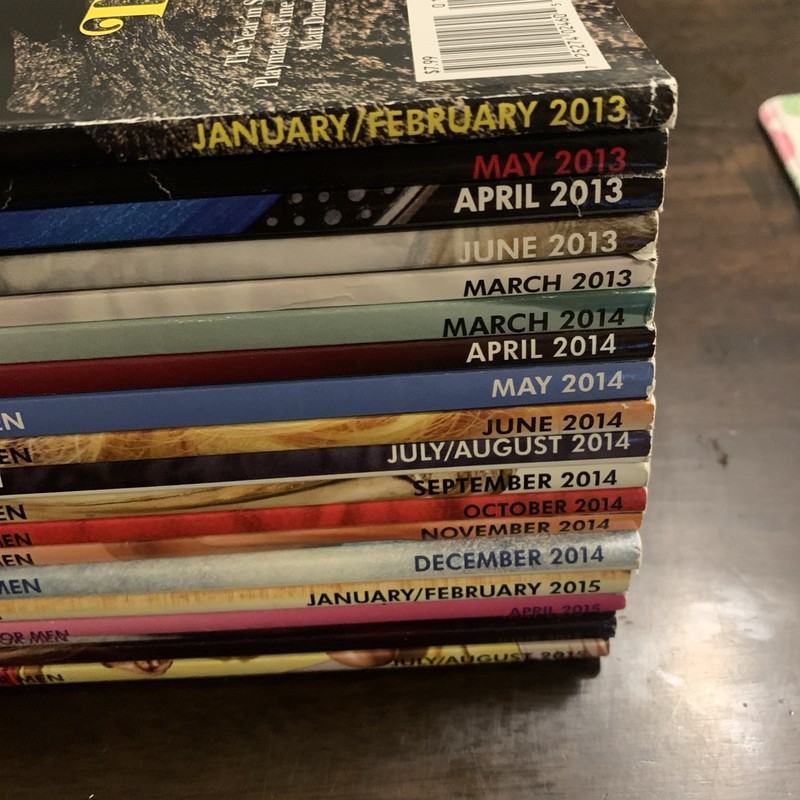 Lot Of 19 Playboy Magazines 2013 - 2015 - Centerfolds - Free Shipping
