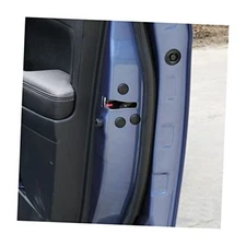 Car Door Lock Protector Cover, 12Pcs Interior Trim Door Lock Cover Caps, Black