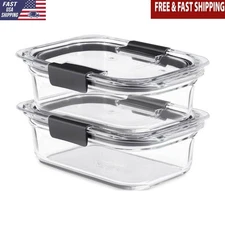 3.2 Cup Food Storage Containers Glass Durable 4 pcs 100% Airtight Leak-proof