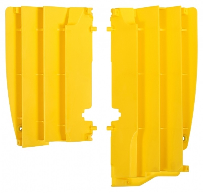 Cache radiateur Polisport contre les projections pour Suzuki RMZ 450 jaune