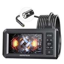 DEPSTECH Inspection Endoscope Camera with Light: Dual Lens 1080P Borescope with