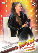 Ronda Rousey 2019 Topps Rowdy! Spotlight #'d 35/40 WWE Card