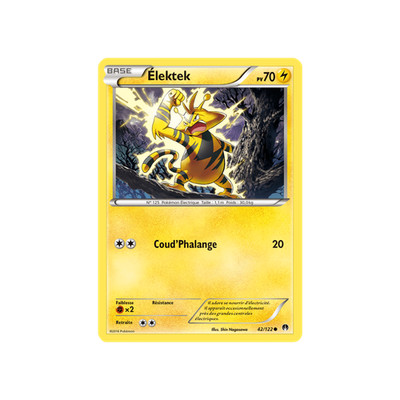 Pokemon TCG 42/123 Élektek Common Rupture TURBO XY BKP