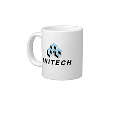 Bill Lumbergh's Initech Mug - 11oz Two Sided Ceramic Coffee/Tea Cup Costume Prop