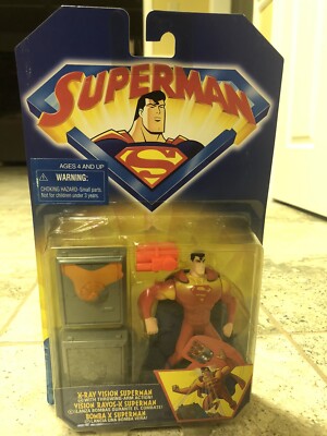 Superman Animated Series X Ray Vision Action Figure DC Comics New Sealed 1996