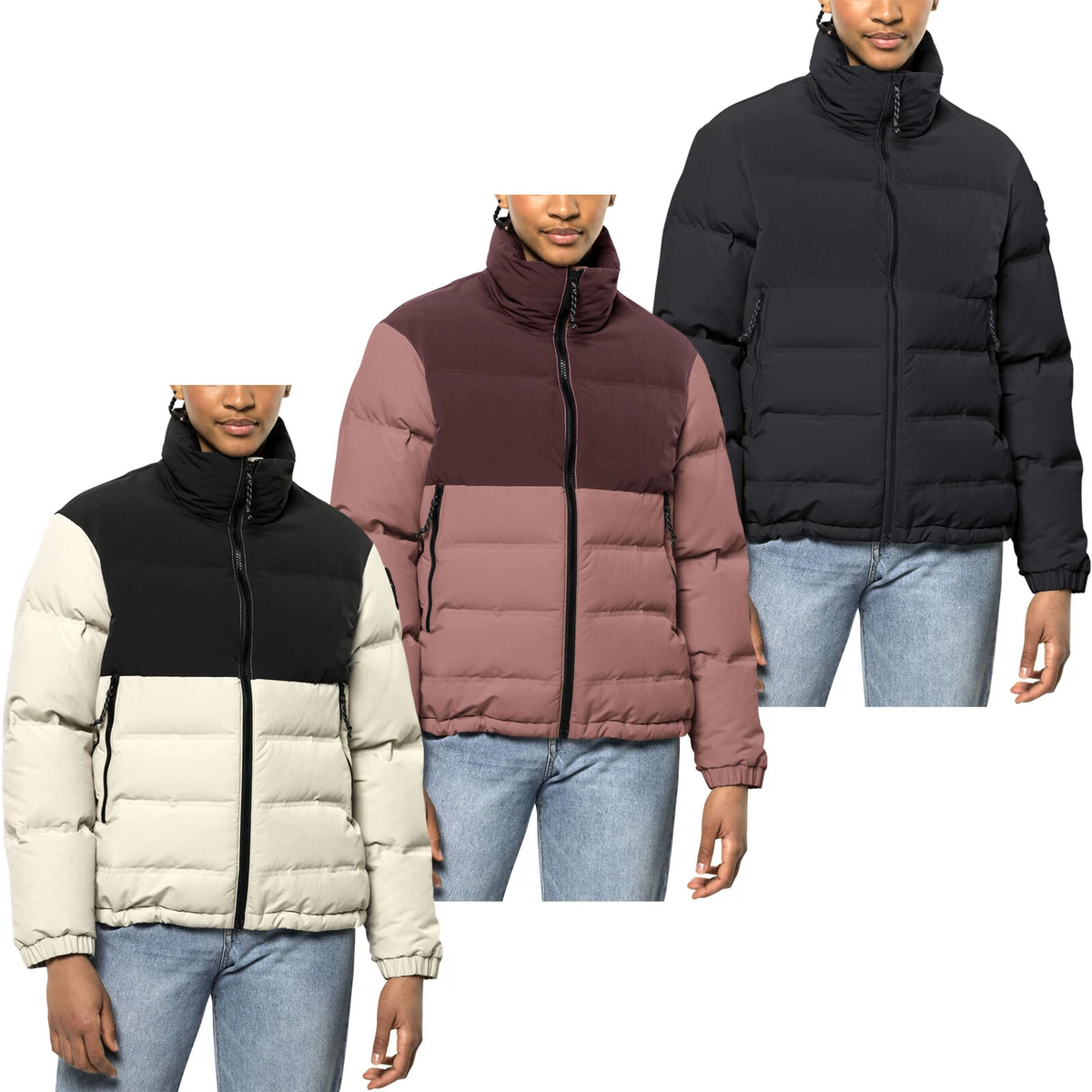 Jack Wolfskin Womens Alex Outdoor Warm Winter Padded Down Jacket