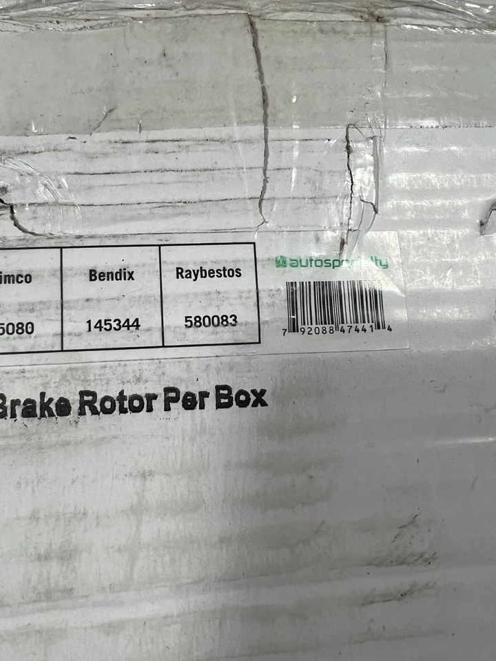 Rotor de freno delantero Autospecialty AR8271 PARA 05-06 Chevrolet Equinox plateado Foto 3 de 4