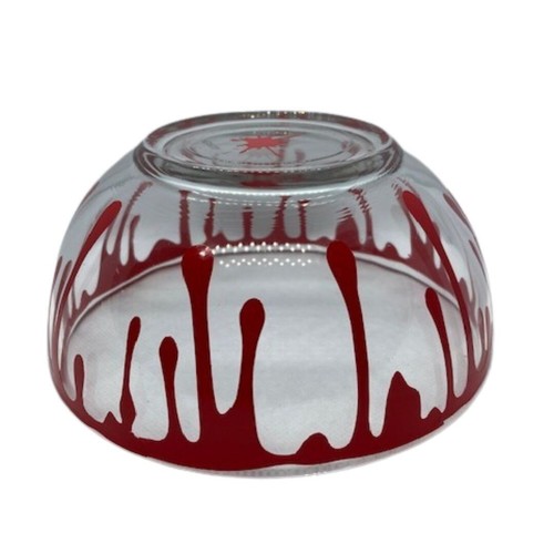Bloody Glass Candy Dish 8 inch round, Gothic party table decor, Gag gifts - 第 11/12 張圖片