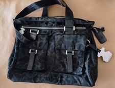 Tous Blsck Black Teddy Bear Nylon Leather Large Tote Bag