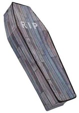 5 Foot Collapsible Coffin Wood Grain