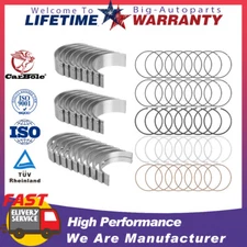 STD Size Piston Rings + Main Rod Bearing for 03-08 Dodge Jeep Chrysler HEMI 5.7L