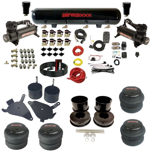 Complete FASTBAG 3/8" Air Ride Suspension Kit Bags Black Fits 82-88 Chevy G-Body - 第 1/19 張圖片