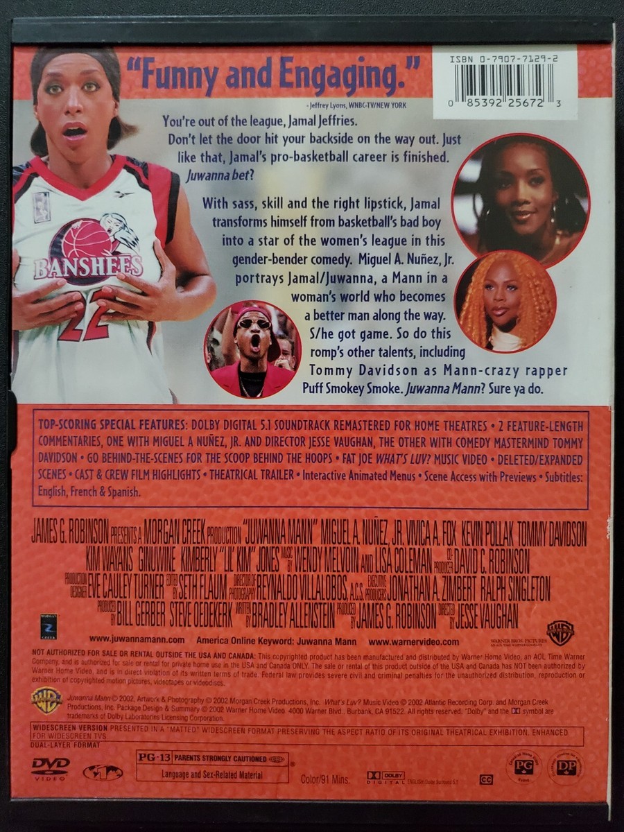 Juwanna Mann (DVD, 2002), Miguel Nunez, Vivica A Fox, Lil Kim Snap