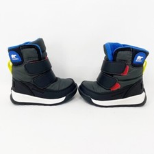 Sorel Black Toddler Hook  Loop Closure Snow Boots, Size 4 NEW without tags