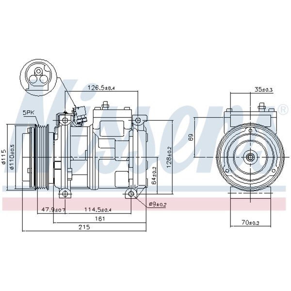 Kompressor Klimaanlage Klimakompressor Passend FüR Bmw 3Er Cabriolet E36 5Er E34-image