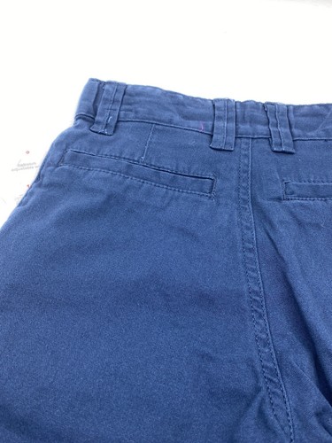 School Uniform Shorts Size 10 Boys Blue Adjustable Waist Stretch Pockets - Picture 6 of 8