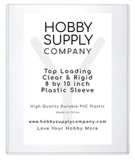 TEN 10 8x10 Inch Rigid Plastic Photo Top Loader Clear Toploader Sleeve 18473