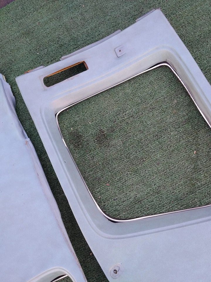 74 75 76 Cadillac 1974 cupé deVille paneles de vela interiores (azul claro) fabricante de equipos originales. Foto 4 de 4