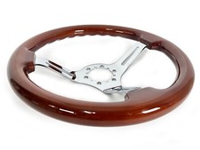 Corvette C3 Steering Wheel Mahoganychrome 3 Spoke 1968-1982